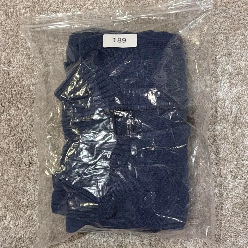 Y2K Vintage Polo Ralph Lauren Quarter Zip‎ Sweater | Blue | XL